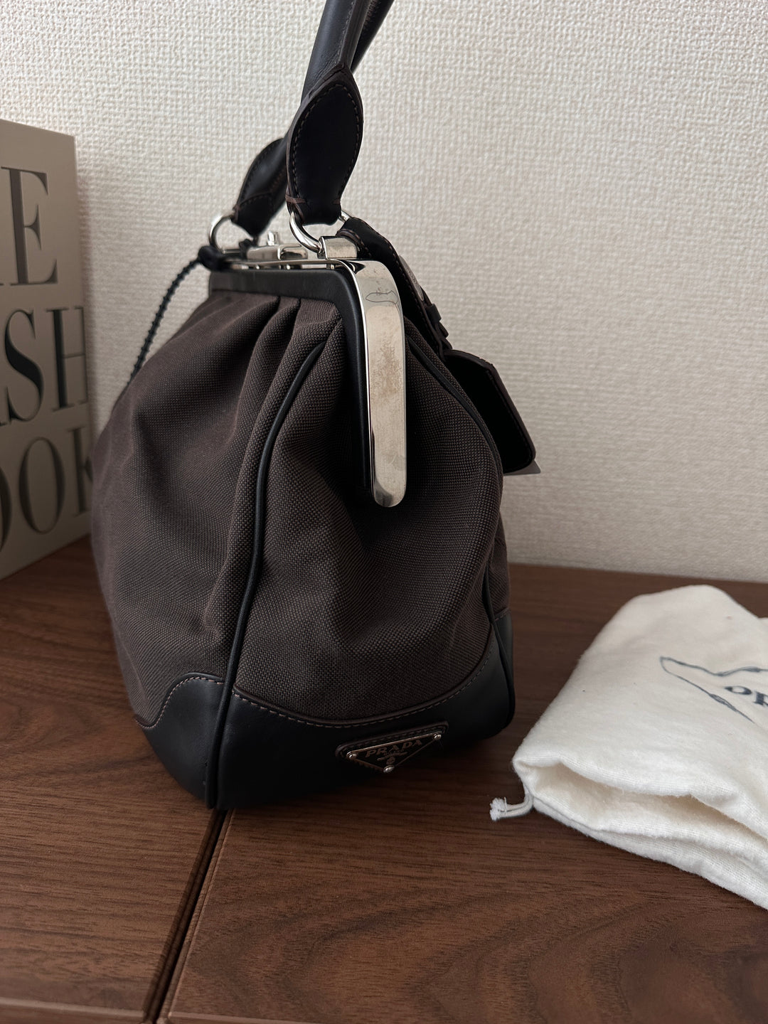 Prada Canvas & Leather Doctor Bag 🖤✨ Rare Vintage with Key