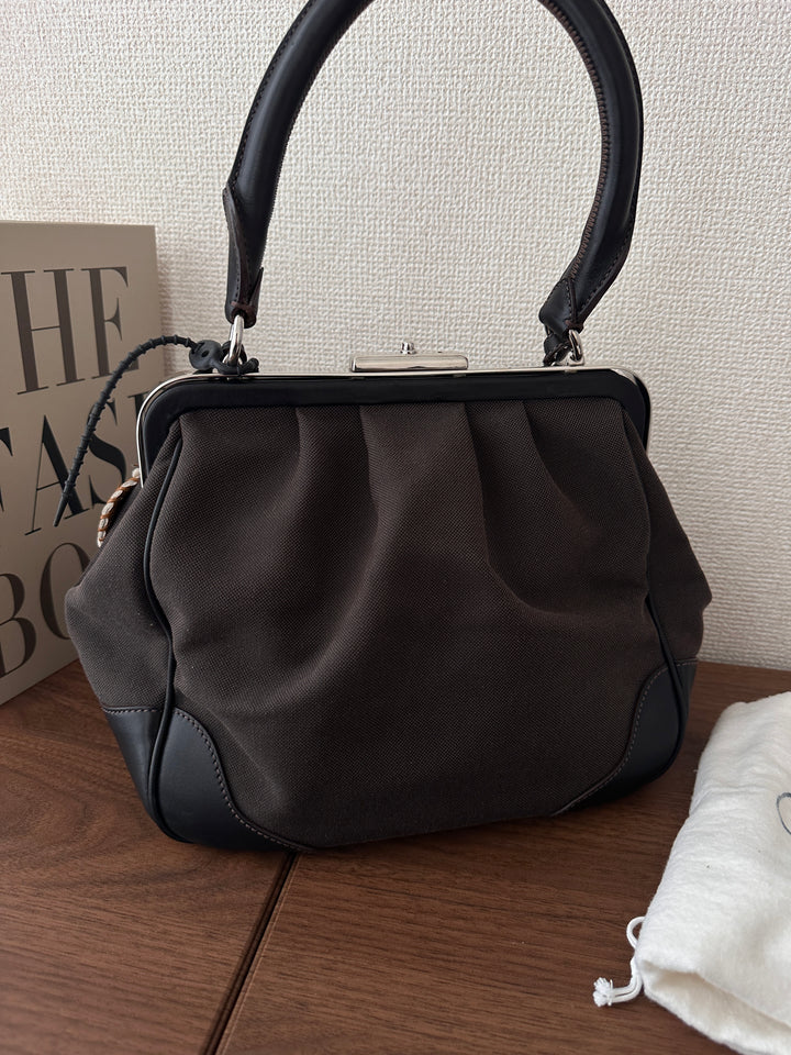 Prada Canvas & Leather Doctor Bag 🖤✨ Rare Vintage with Key