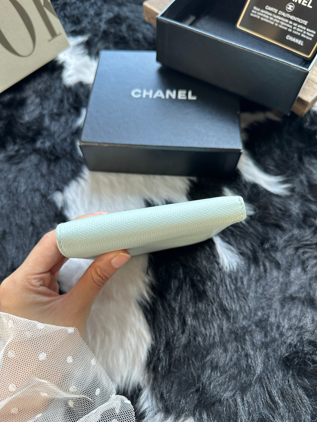 Chanel Mint Green Short Wallet 🩵｜Rare Macaron Mint × Compact Size × Full Set