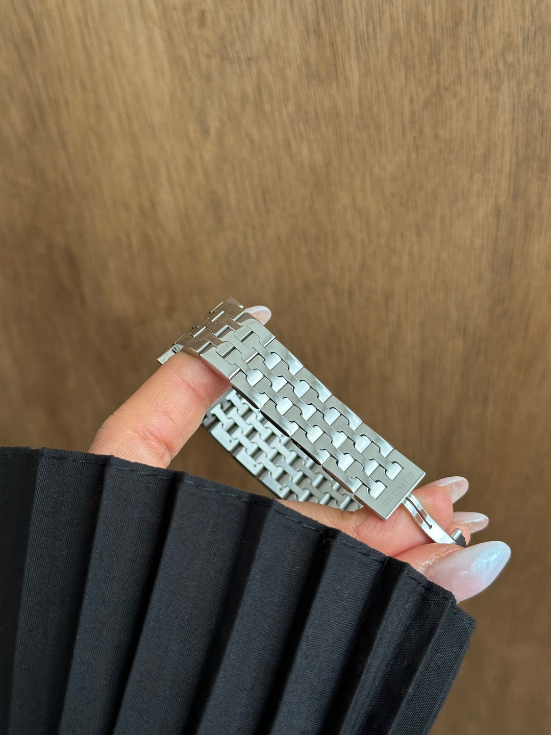 Hermes Heure H Stainless Steel Watch ⌚🖤 (with box)