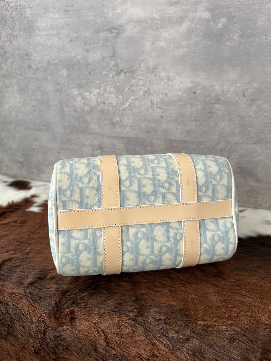 Dior “Baby Blue Mini Boston Bag” 🩵✨ | Rare Mini Size with Iconic Key Lock