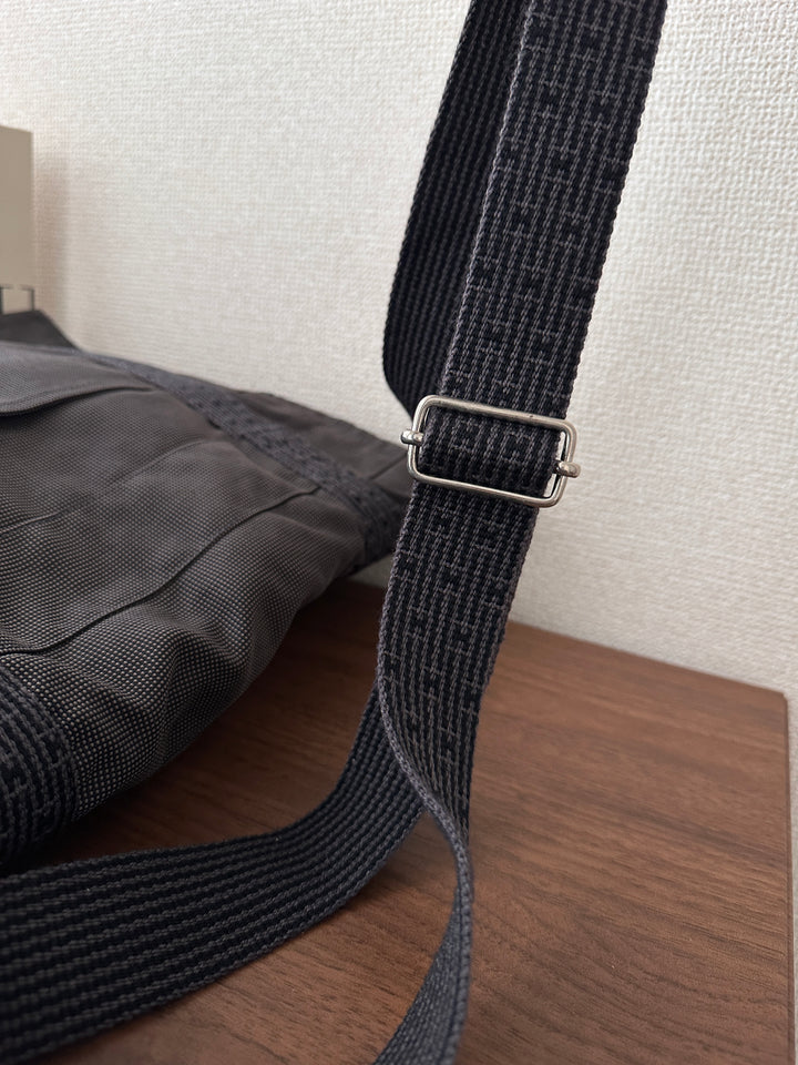Hermès Canvas Oversized Messenger Bag 🩶✨ Lightweight & Stylish