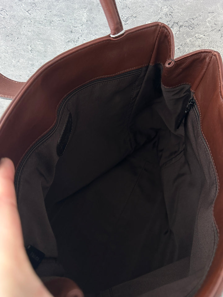 Chanel “Chocolate Brown Soft Hobo Tote” 🍫✨ | Rare Matte Black CC Turn Lock