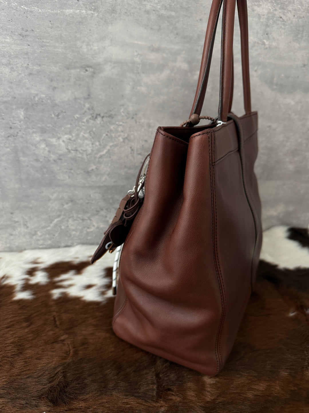 Chanel “Chocolate Brown Soft Hobo Tote” 🍫✨ | Rare Matte Black CC Turn Lock