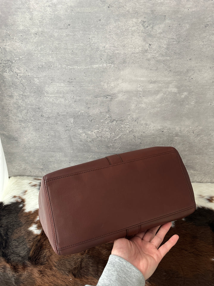 Chanel “Chocolate Brown Soft Hobo Tote” 🍫✨ | Rare Matte Black CC Turn Lock