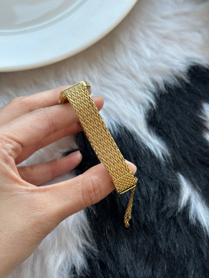 Omega De Ville Vintage Watch ✨｜New Woven Bracelet × Champagne-Gold Dial × Jewellery-Like Elegance