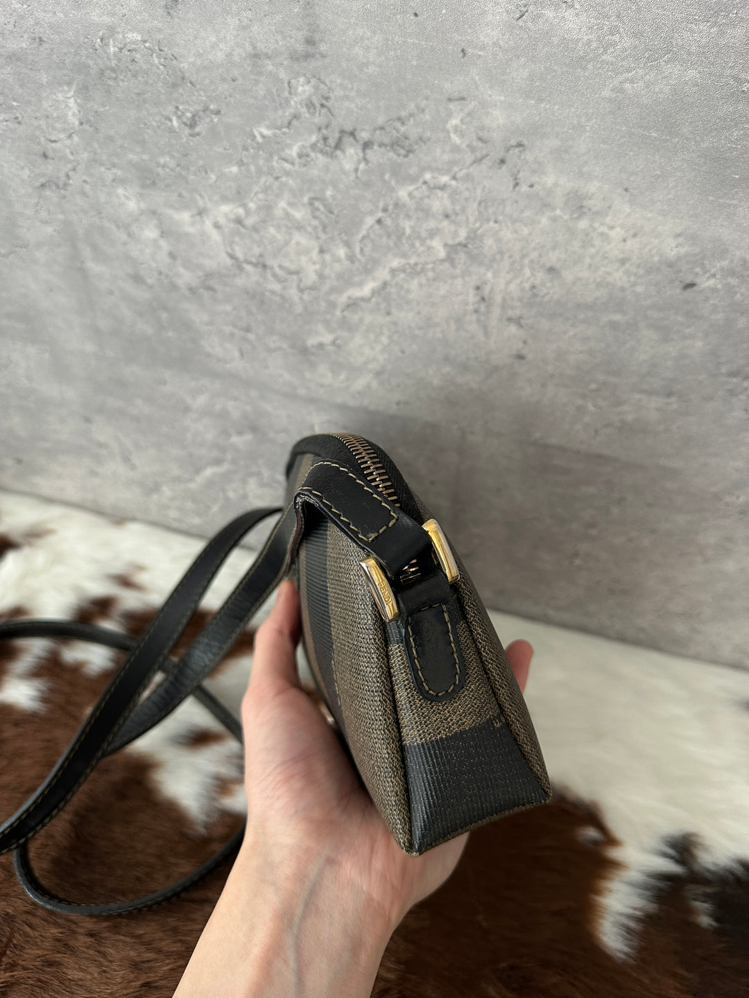 Fendi “Mini Striped Crossbody” ✨ | Lightweight, Simple & Perfect for Essentials