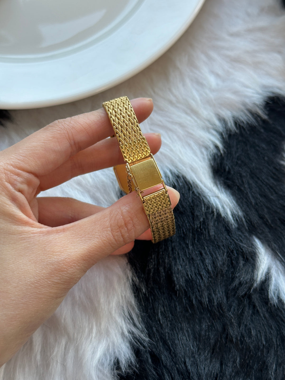 Omega De Ville Vintage Watch ✨｜New Woven Bracelet × Champagne-Gold Dial × Jewellery-Like Elegance
