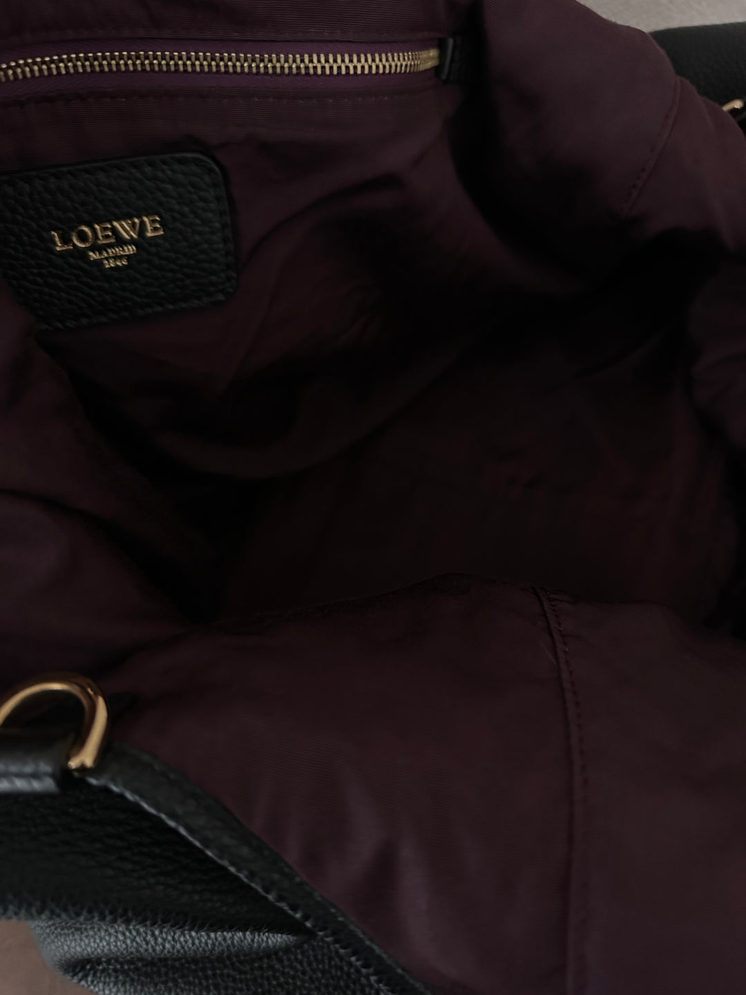 Loewe Pebbled Leather Hobo with Lock 🖤✨