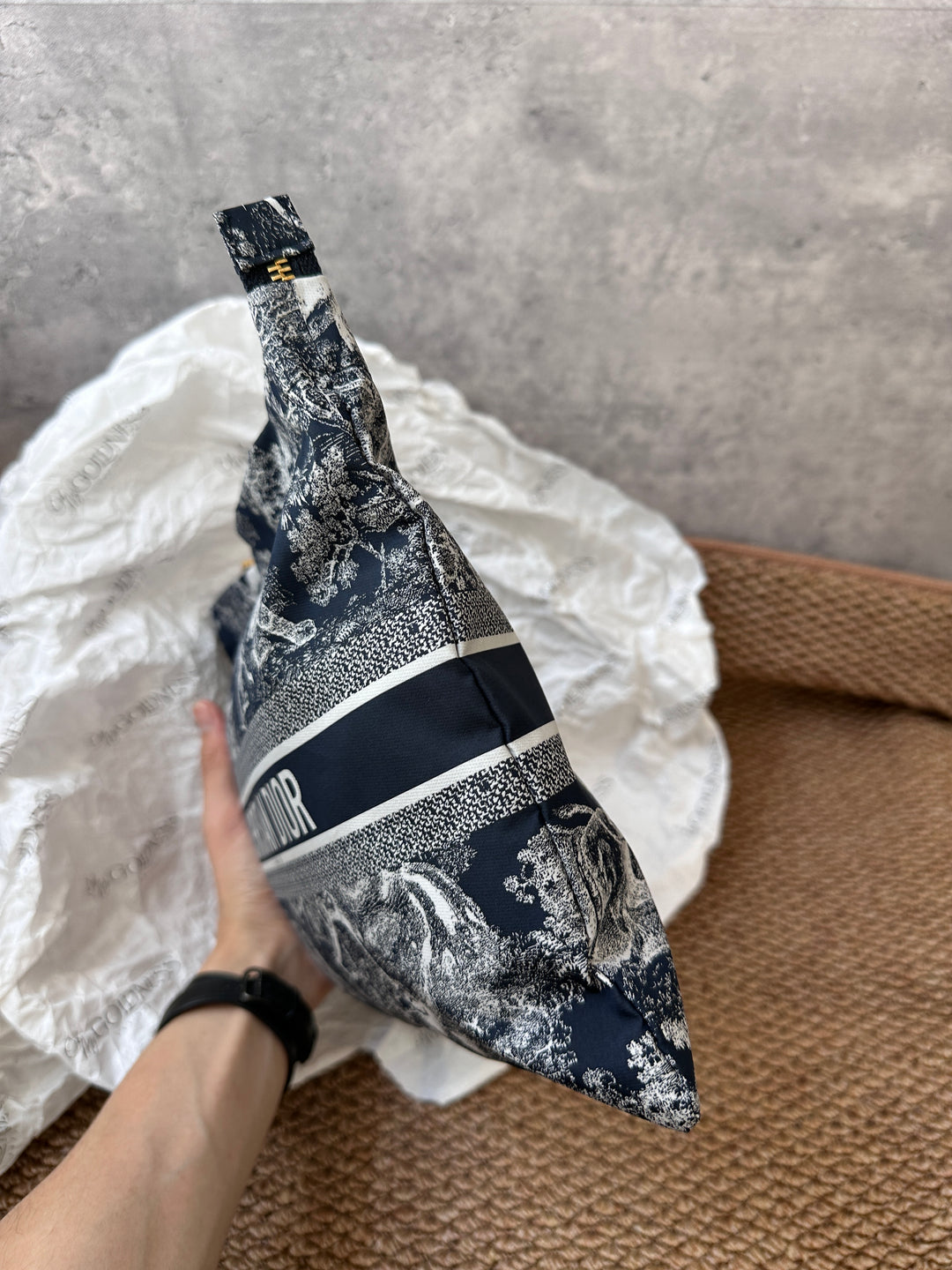 DIOR Dior Oblique Toile de Jouy Pouch 🖤｜Timeless Travel & Daily Essential