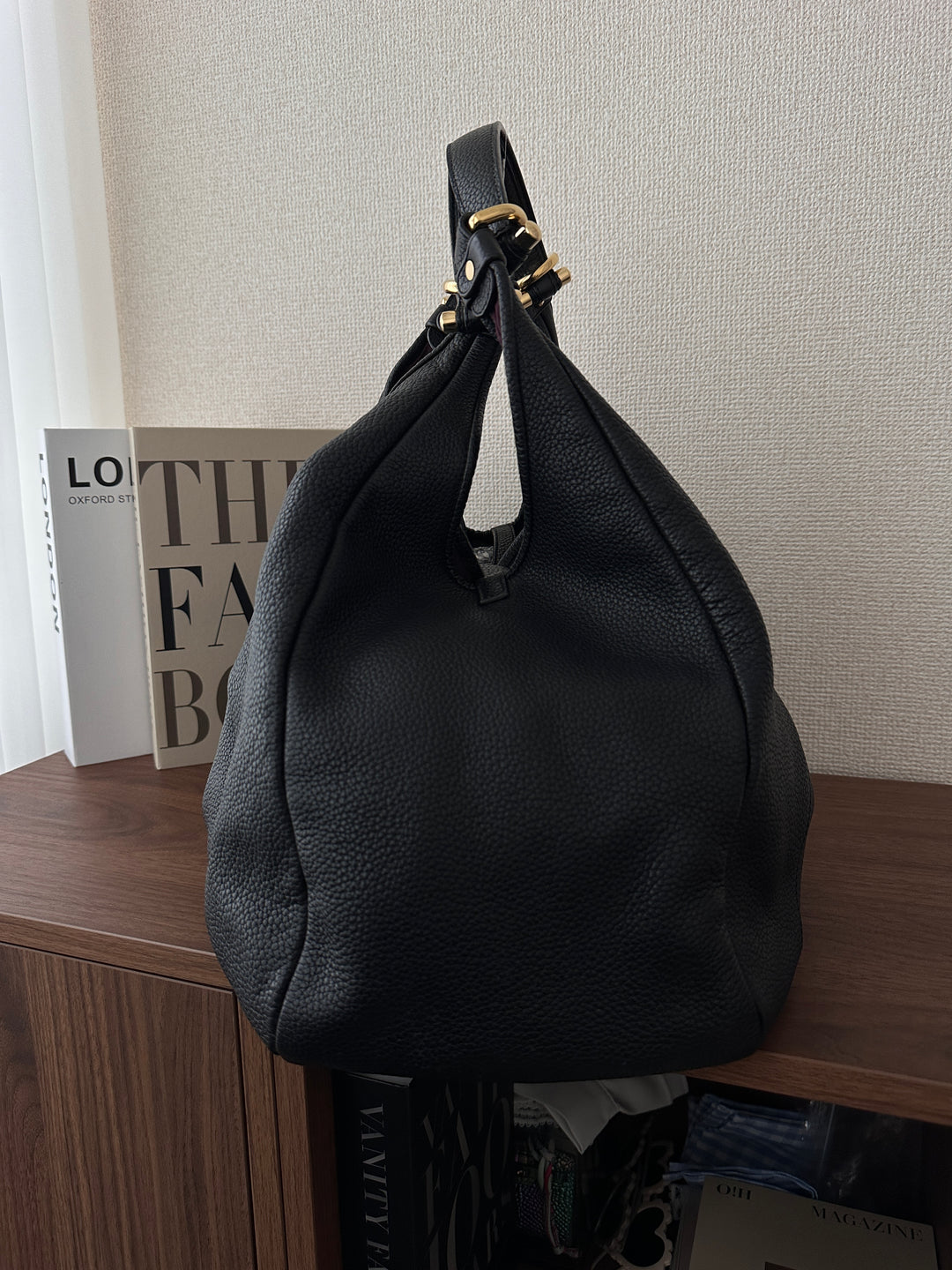 Loewe Pebbled Leather Hobo with Lock 🖤✨
