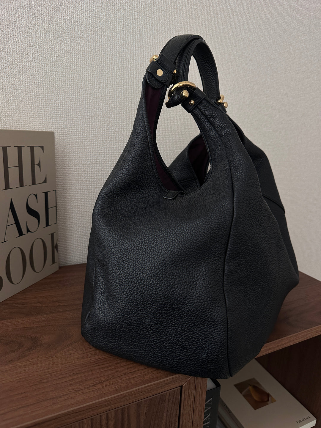 Loewe Pebbled Leather Hobo with Lock 🖤✨