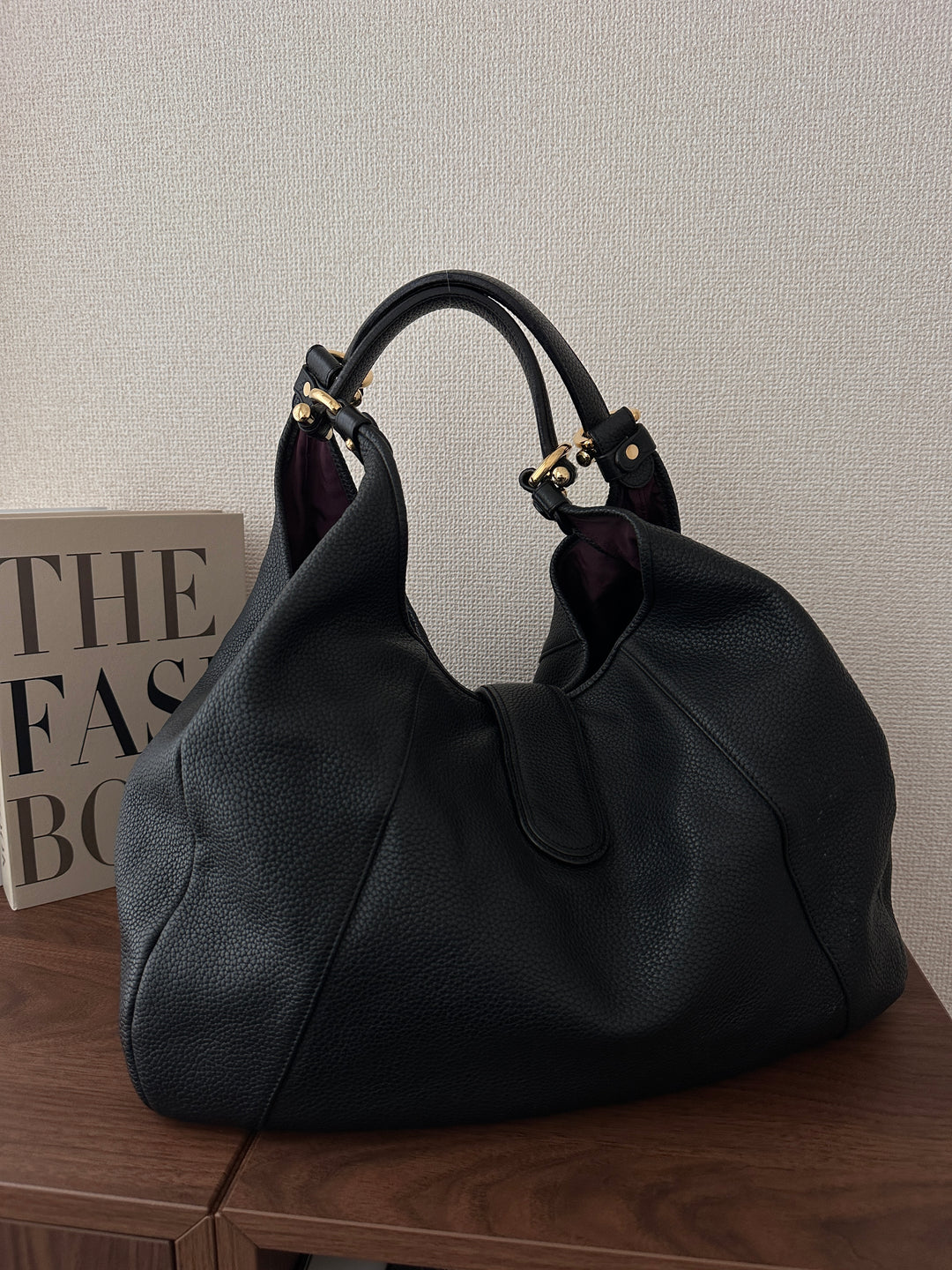 Loewe Pebbled Leather Hobo with Lock 🖤✨