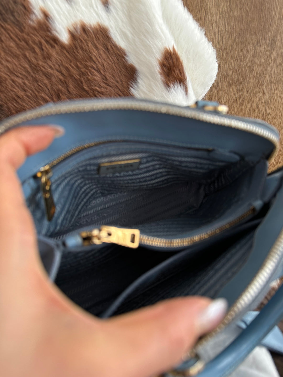 Prada Small Alma Bag 🩵😻 (Full Set)