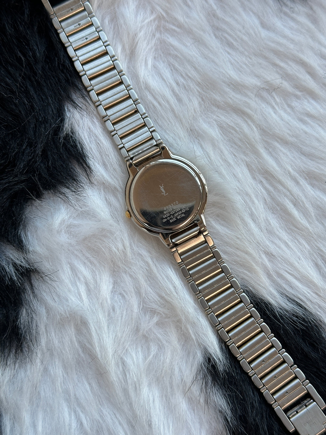 Yves Saint Laurent Two-Tone Watch with Box 💙｜Gemstone Blue Dial × Elegant Two-Tone Finish × Timeless Minimal Design
