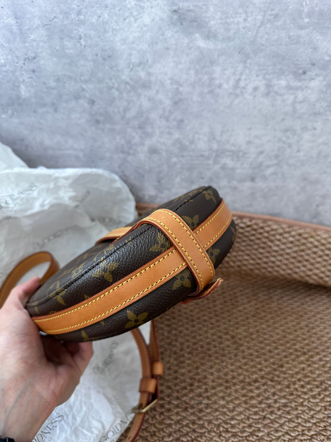 LOUIS VUITTON Monogram Vintage Small Shield Bag 🤎
