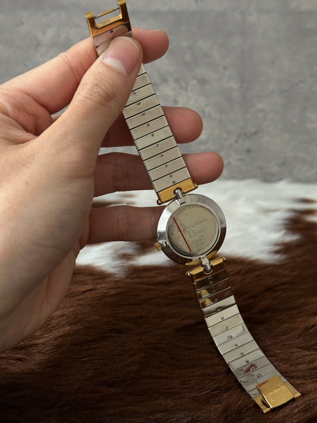 Dior “Black Dial Gold-Silver Classic Watch” ✨🖤 | Timeless Tri-Tone Elegance & Adjustable Strap