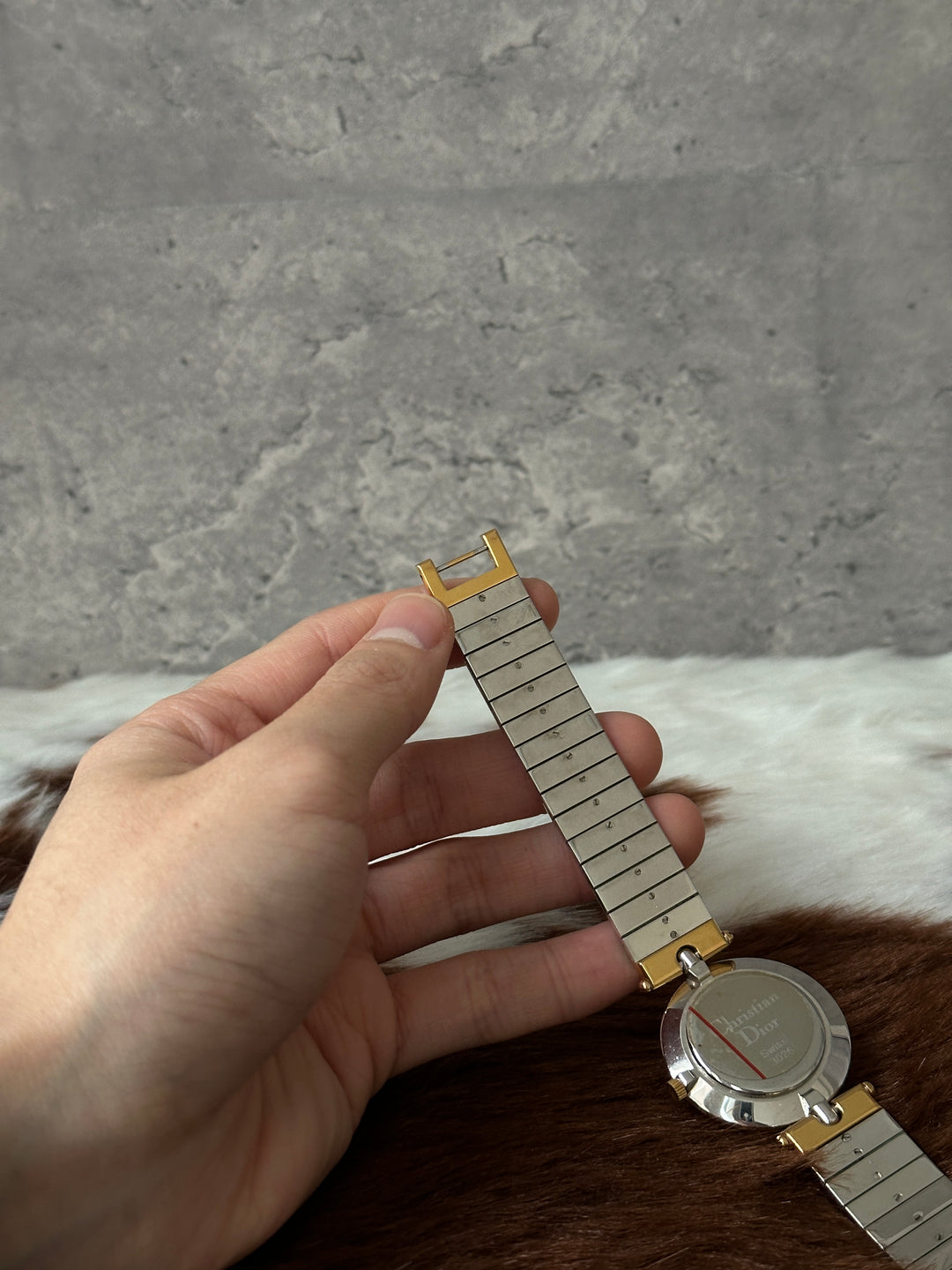 Dior “Black Dial Gold-Silver Classic Watch” ✨🖤 | Timeless Tri-Tone Elegance & Adjustable Strap