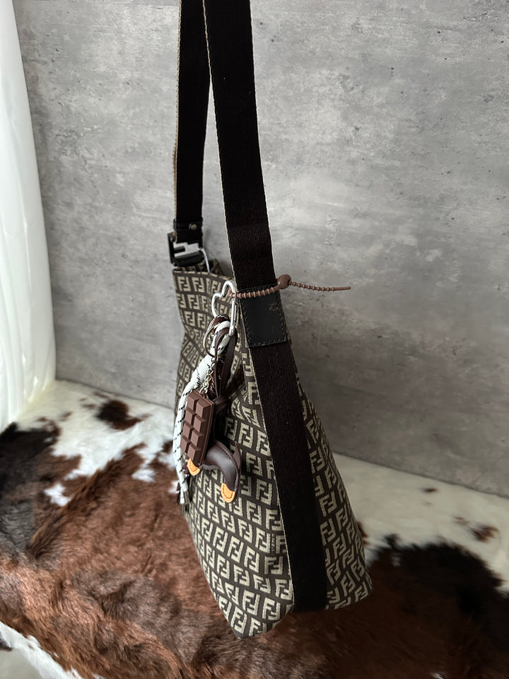 Fendi “FF Monogram Bucket Bag” 🤎🐻 | Rare, Lightweight & Youthful Classic