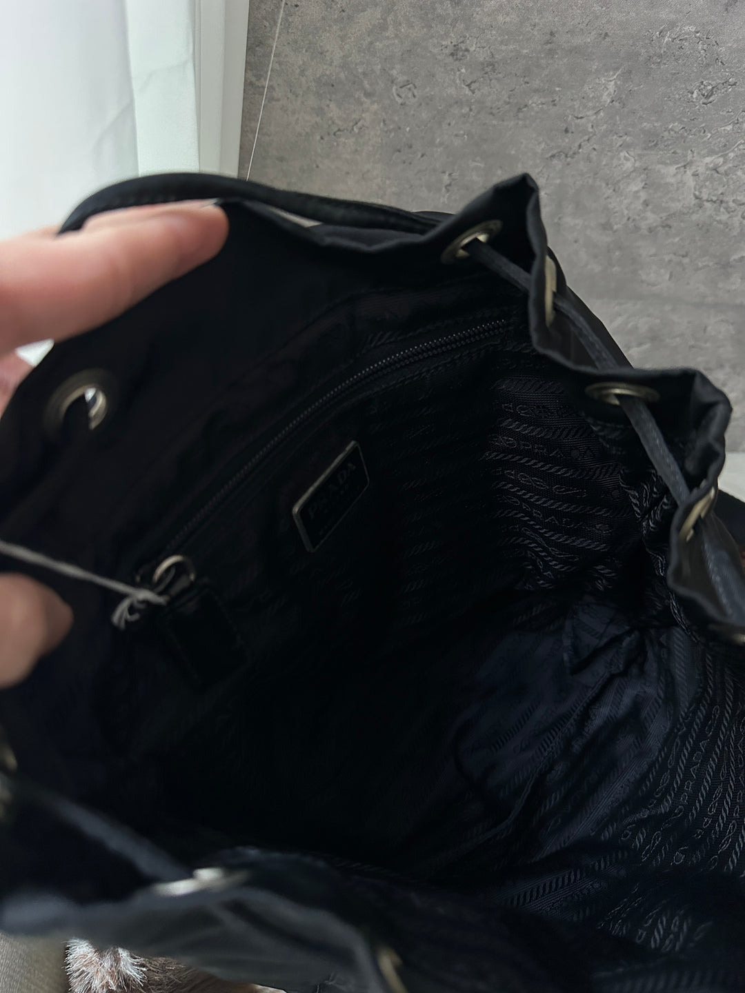 Prada “Classic Black Nylon Mini Backpack” 🖤✨ | Iconic Silver Hardware & Super Popular Size