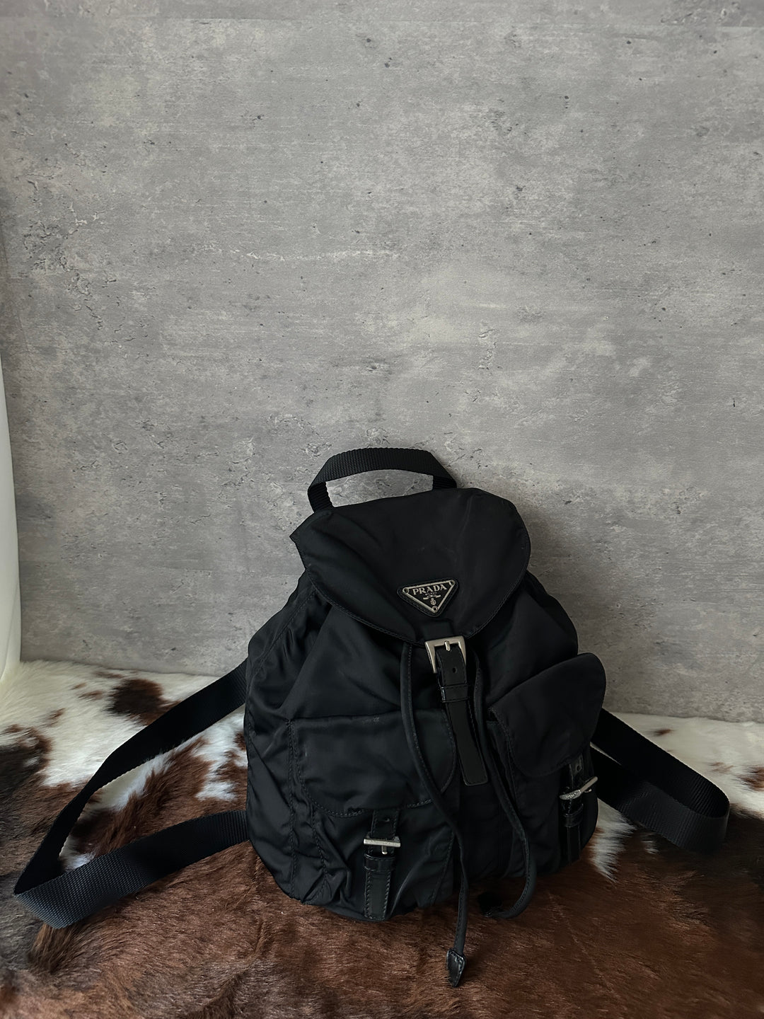 Prada “Classic Black Nylon Mini Backpack” 🖤✨ | Iconic Silver Hardware & Super Popular Size