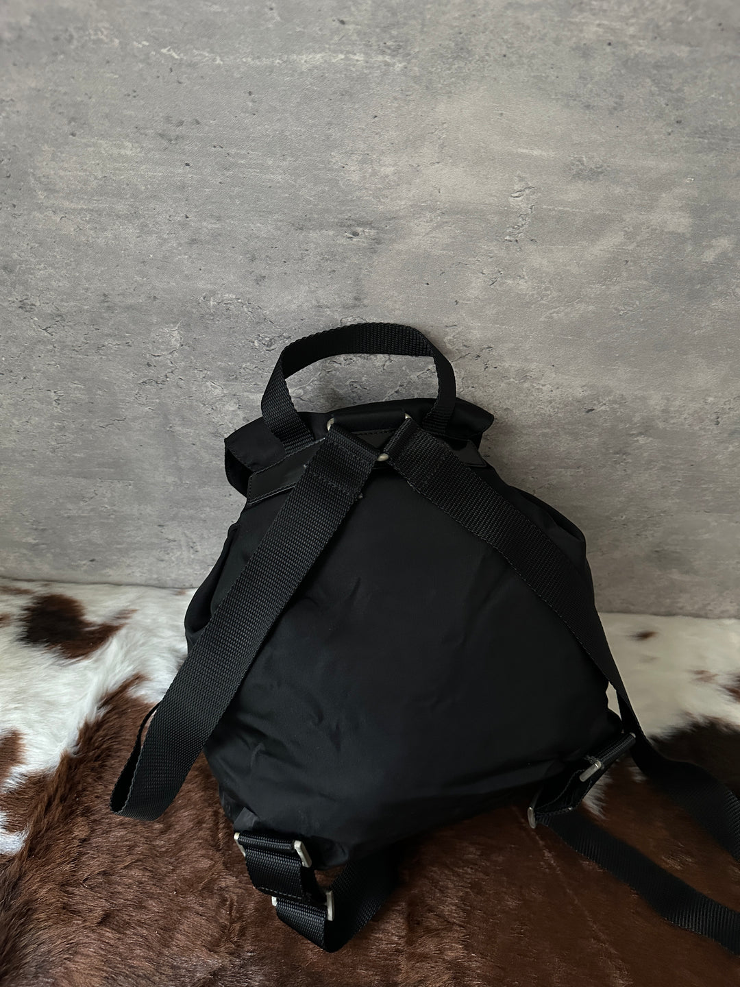 Prada “Classic Black Nylon Mini Backpack” 🖤✨ | Iconic Silver Hardware & Super Popular Size