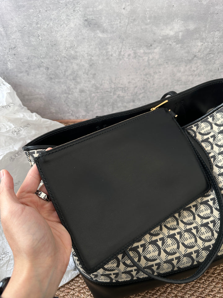 Ferragamo Vintage Monogram Gancini Tote with Pouch ✨