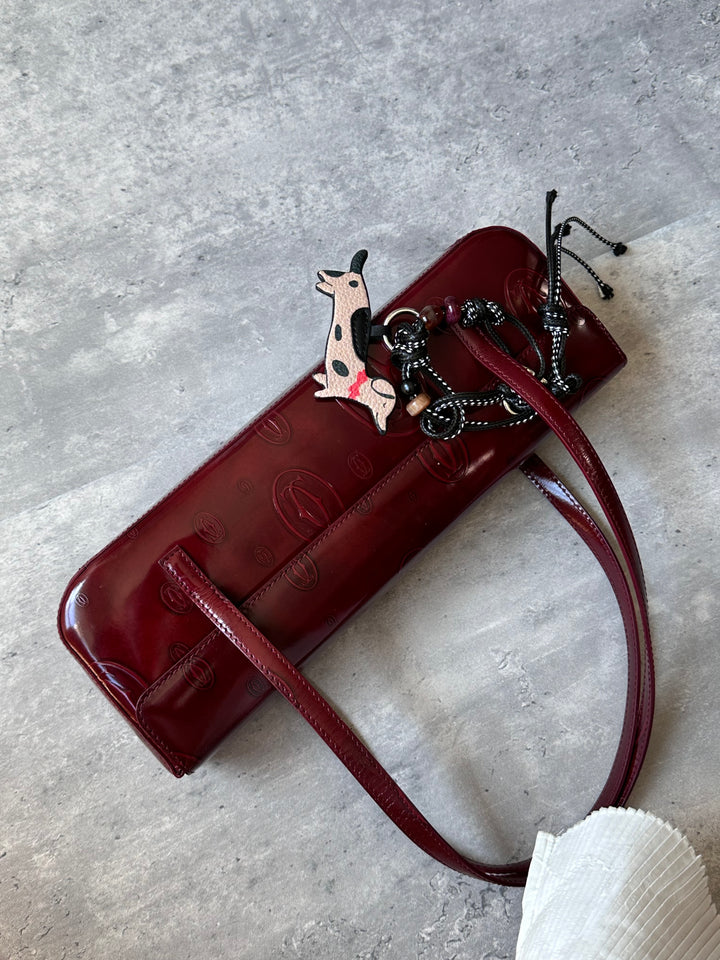 Cartier Burgundy Monogram Baguette ❤️🥖