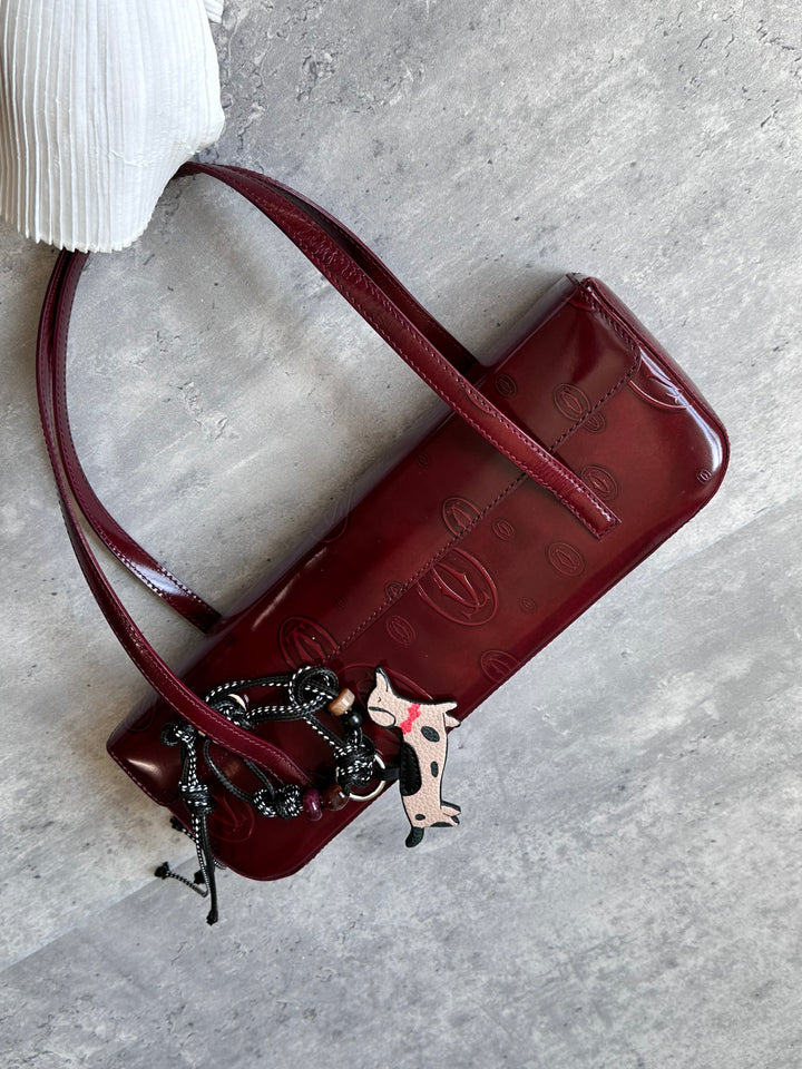 Cartier Burgundy Monogram Baguette ❤️🥖