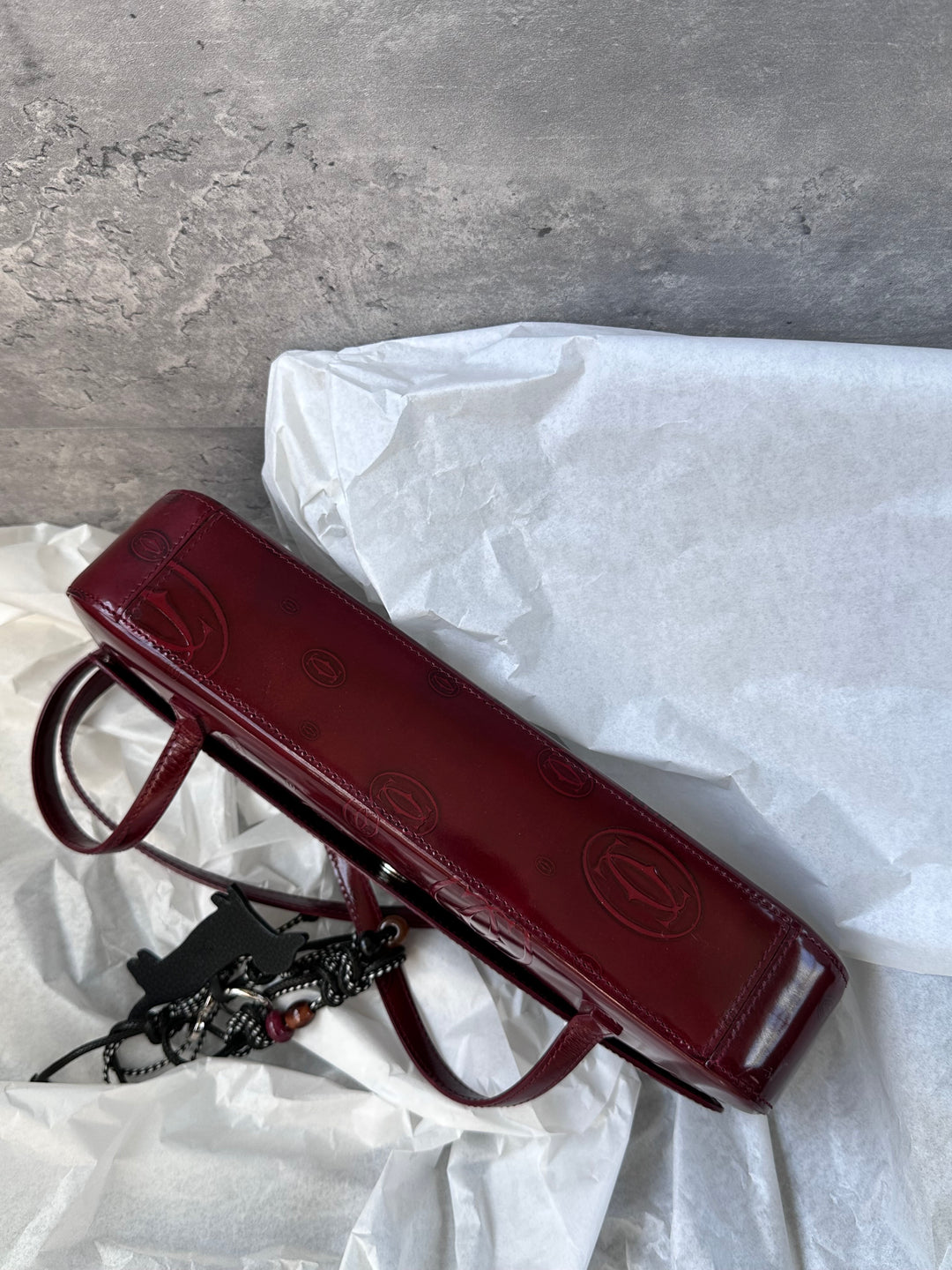 Cartier Burgundy Monogram Baguette ❤️🥖