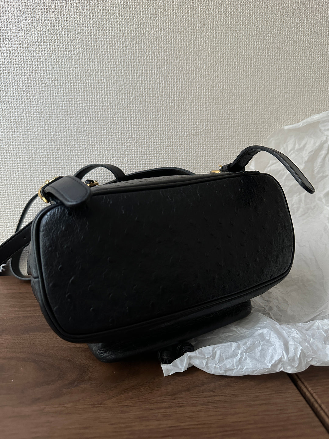Versace Ostrich Leather Medusa Backpack 🌞🖤 Rare & Stunning