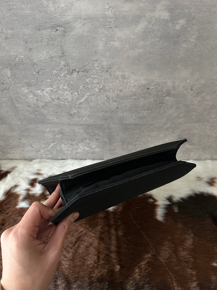 CELINE ✨ Satin Beaded-Handle Kelly Bag｜Opulent Gold Details × Iconic Red Interior × Rare Vintage Find