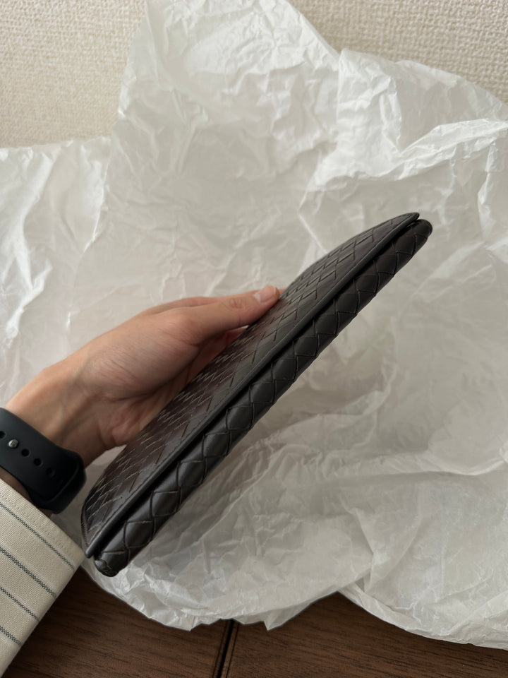 Bottega Veneta Intrecciato Lambskin Long Wallet 🤎｜Woven Leather × Slim Profile × Everyday Classic