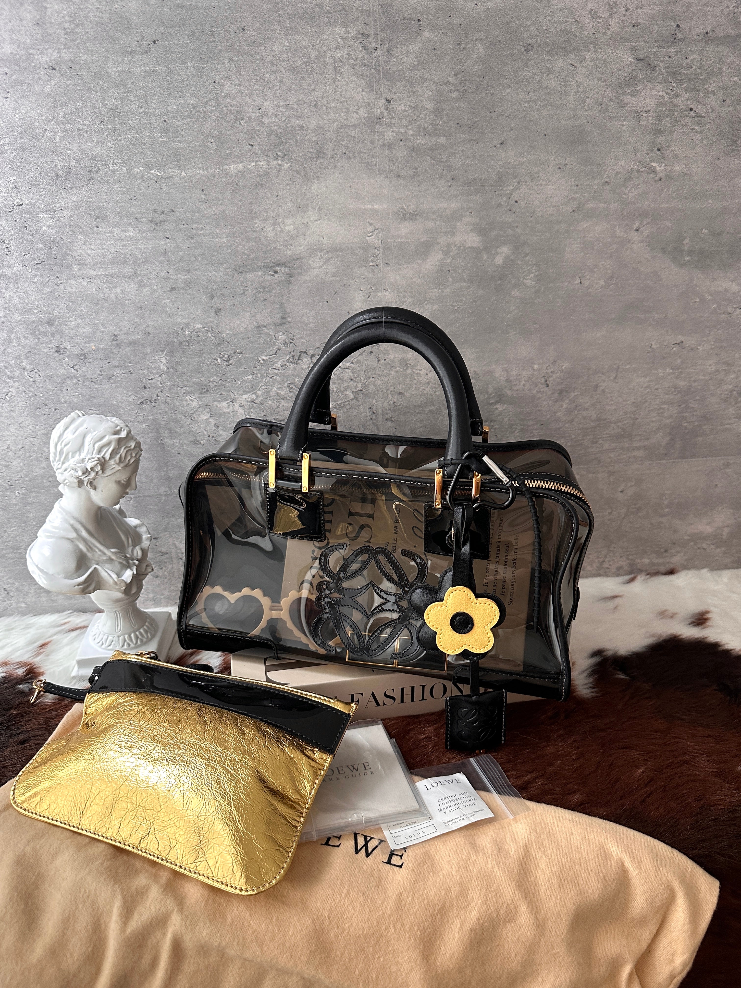 LOEWE Jelly Amazona 28 Boston Bag 🖤✨｜Near-Pristine Condition