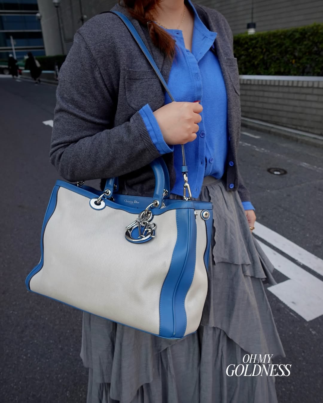Lady Dior Tote 💙✨ With Baby Pouch & Original Strap
