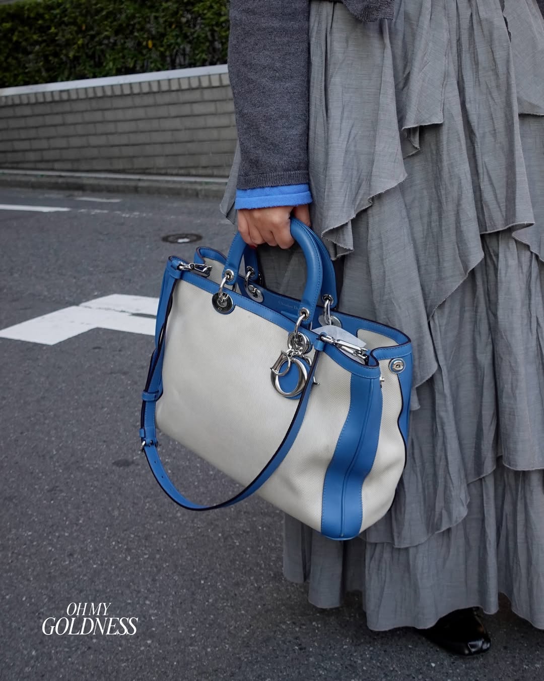 Lady Dior Tote 💙✨ With Baby Pouch & Original Strap