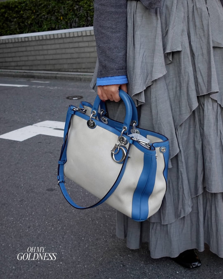 Lady Dior Tote 💙✨ With Baby Pouch & Original Strap