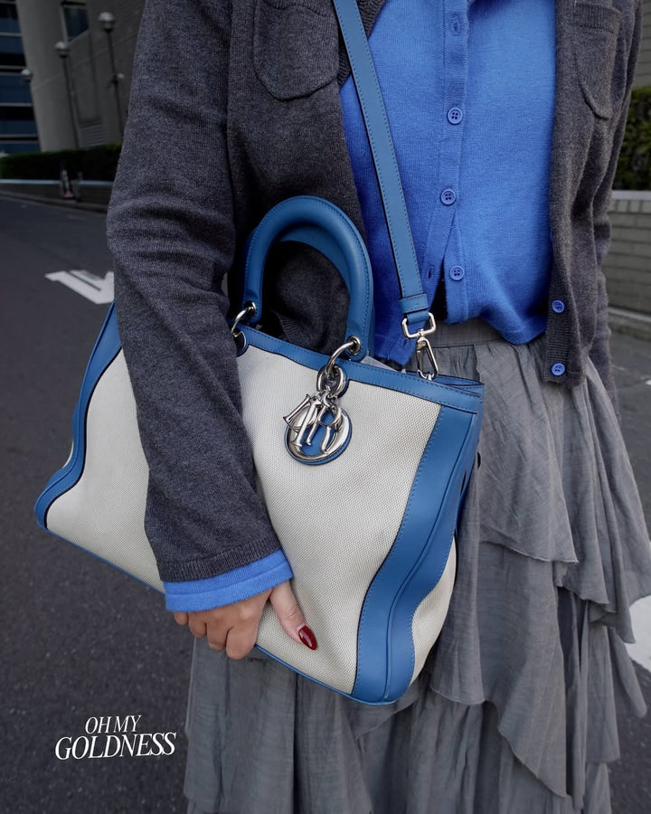 Lady Dior Tote 💙✨ With Baby Pouch & Original Strap