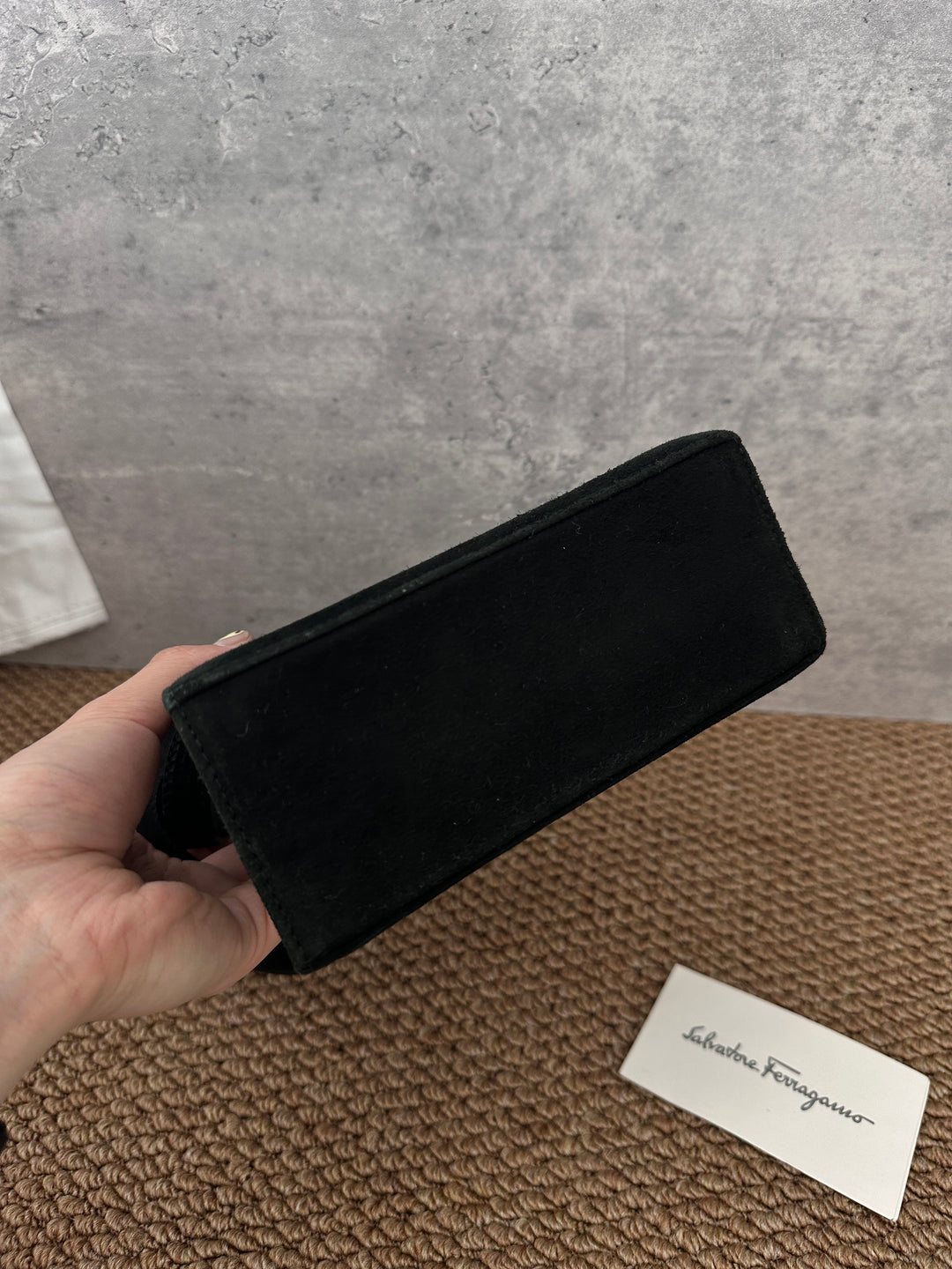 Salvatore Ferragamo Bow Gift Box Bag in Black 🖤｜Rare Boxy Vintage Design