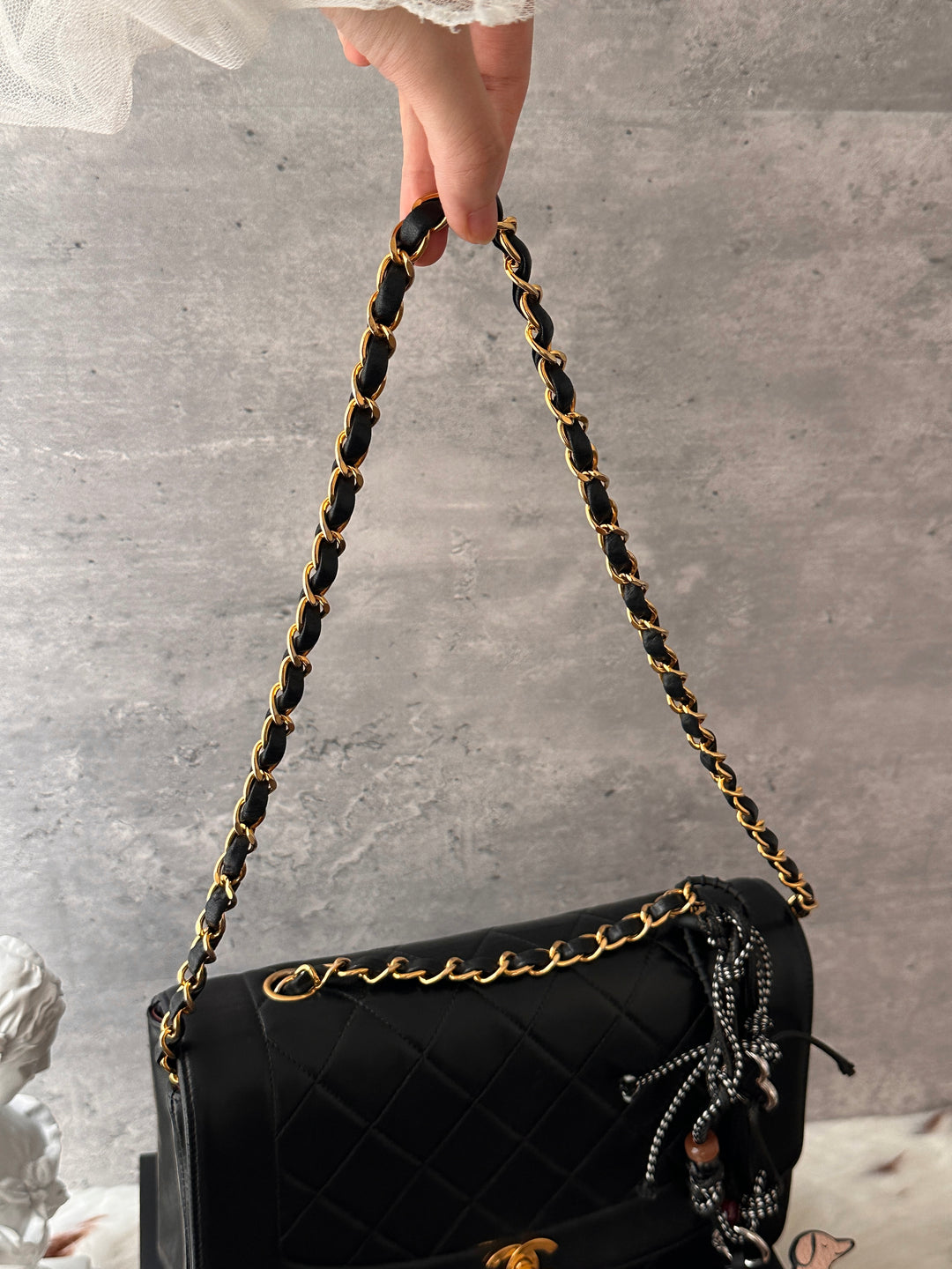 CHANEL Diana Flap 🖤｜Near-Mint Condition × 24K Gold-Plated Hardware × Timeless Quilted Lambskin