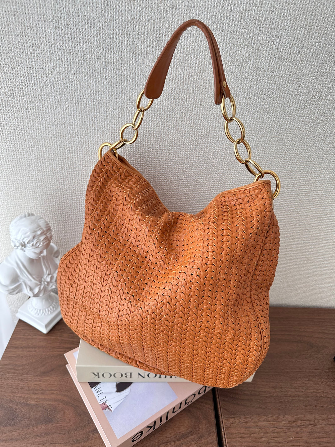 DIOR Woven Hobo Bag – Rare Brown Calfskin ✨🤎