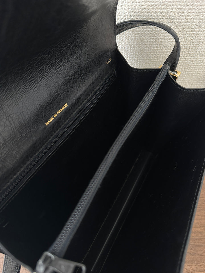 Celine Ostrich Leather Triomphe Envelope Bag 🖤✨ Rare & Collectible