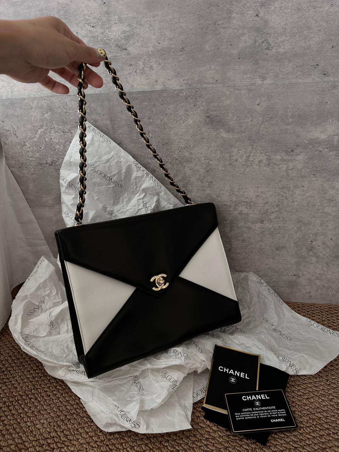 Chanel Panda Envelope Bag 🐼｜Rare Black & White Vintage Style