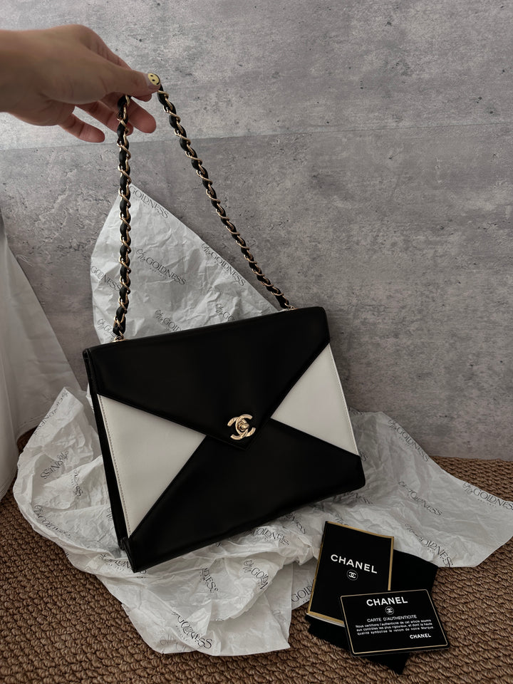 Chanel Panda Envelope Bag 🐼｜Rare Black & White Vintage Style