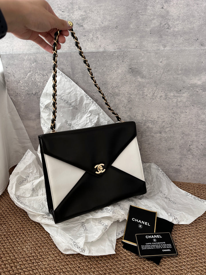 Chanel Panda Envelope Bag 🐼｜Rare Black & White Vintage Style