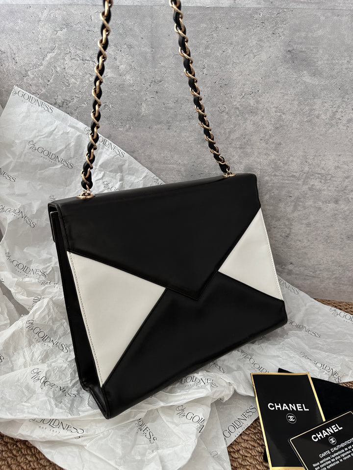 Chanel Panda Envelope Bag 🐼｜Rare Black & White Vintage Style