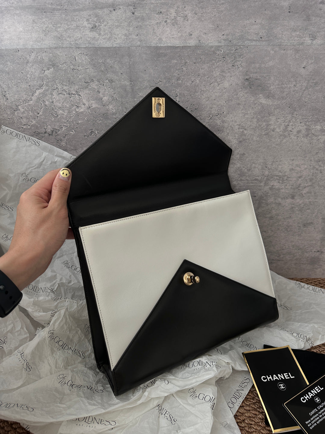 Chanel Panda Envelope Bag 🐼｜Rare Black & White Vintage Style