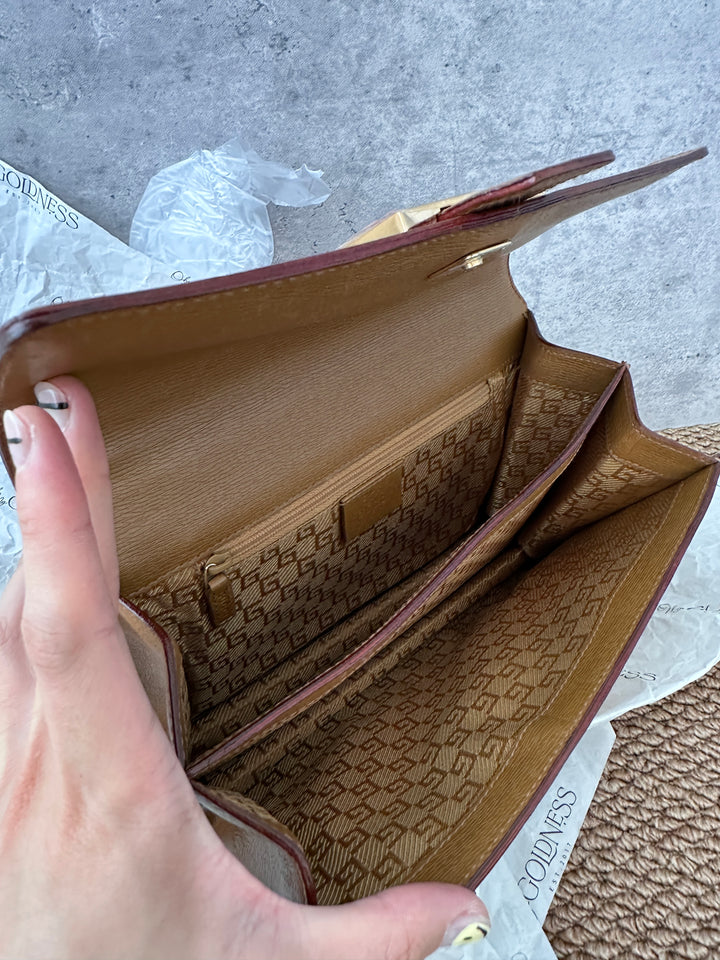Gucci Caramel Shoulder Bag 🤎｜Vintage G Logo Classic