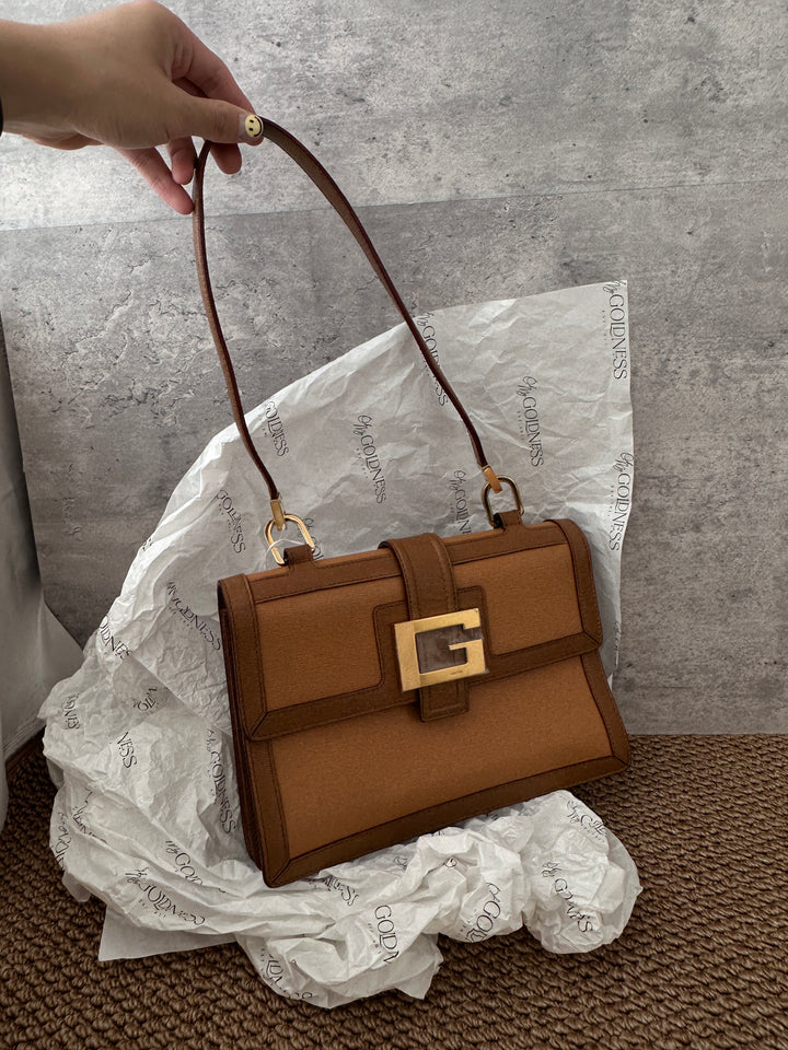 Gucci Caramel Shoulder Bag 🤎｜Vintage G Logo Classic