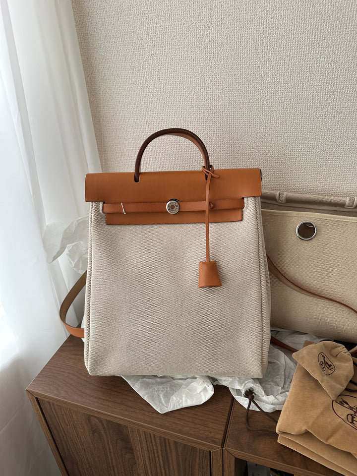 Hermes Herbag Backpack 🤎✨ Classic & Versatile
